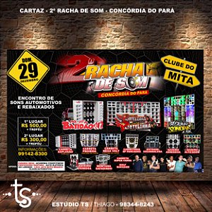 Cartaz Racha de Som-Concórdia do Pará