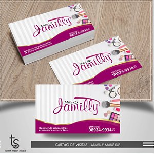 Cartão de Visitas - Make up Jamilly