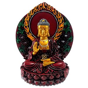 Buda no trono | 18cm | Resina