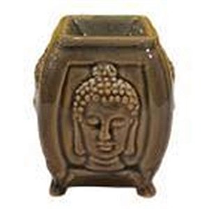 Réchaud Aromatizador Buda cinza | Porcelana