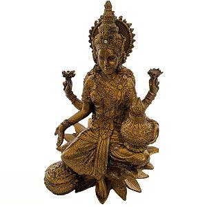 Laskimi (Deusa da Prosperidade) Dourada !16cm | Resina