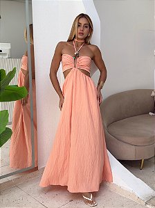 Vestido Topázio | Salmão
