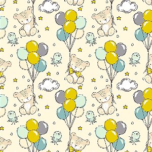 Tecido Teddy Balloons 14002 50x150