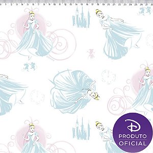 Tecido Disney Princesa Cinderela (PR008C01)