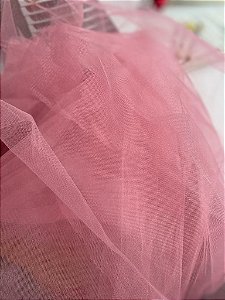 Tule Francês cor Rosê (50x300)
