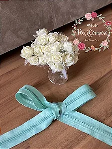 Zíper por metro verde claro (PACOTE 5 M)