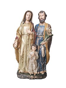 Sagrada Família Gesso Pintada 60 cm