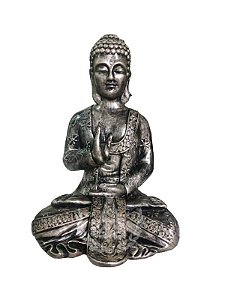 Buda Meditando Pintado 32 cm