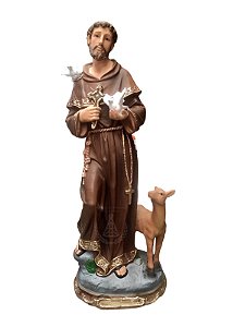 São Francisco de Assis Resina 60 cm