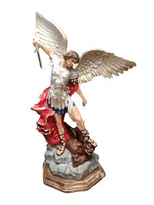 São Miguel Arcanjo Resina 80 cm