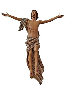 Jesus Ressuscitado de Parede Resina 60 cm
