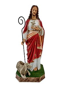 Bom Pastor com Ovelhas Resina 110 cm