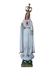 Nossa Senhora de Fátima com Coroa Resina 50 cm
