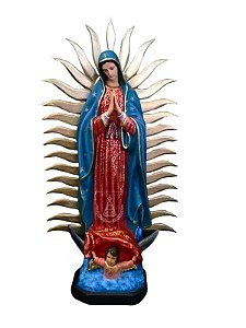 Nossa Senhora de Guadalupe Envelhecida Resina 140 cm