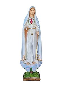 Imaculado Coração de Fátima Resina 110 cm