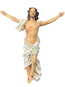 Jesus Cristo Ressuscitado de Parede Resina 30 cm