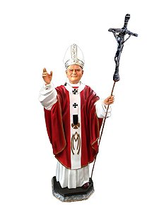 Papa João Paulo II Resina 100 cm