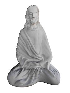 Jesus Meditando Gesso 23 cm