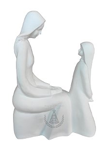 Nossa Senhora Santa Ana (com Maria) Gesso 30 cm
