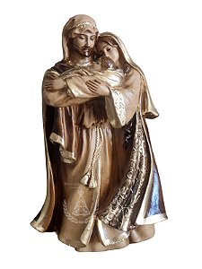 Sagrada Família em Pé Mod.5 Gesso Pintada 23 cm