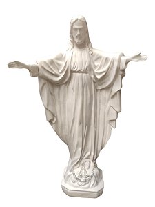 Jesus Cristo Braços Abertos Gesso 63 cm