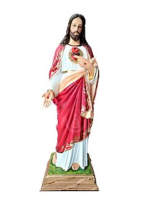 Sagrado Coração Jesus Resina 80 cm