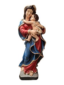 Nossa Senhora do Bom Parto Gesso Pintada 50 cm