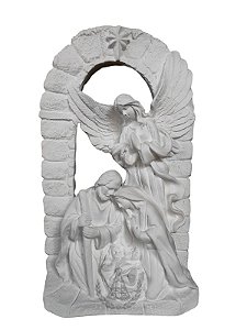 Presépio Anjo da Anunciação Gesso 30x17 cm