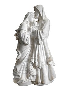 Sagrada Família Ternura Gesso 29x15 cm