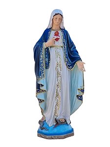 Sagrado Coração de Maria Resina 80 cm