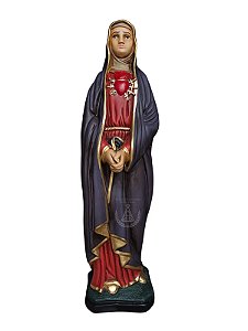 Nossa Senhora das Dores Gesso Pintada 60 cm