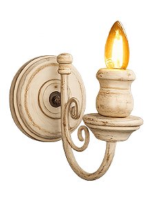 Arandela Madeira Decotariva para Cima de Parede