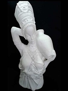 Africano Busto com Jarro 42 cm