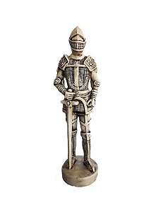 Cavaleiro Medieval base Redonda 34 cm