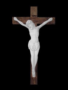 Crucifixo Cruz de madeira 50 cm