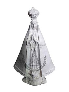 Nossa Senhora Aparecida Manto Liso Mod.4 Gesso 20 cm