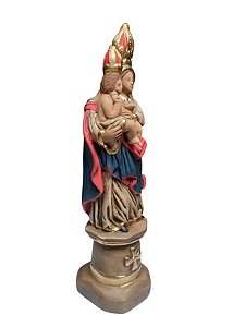 Nossa Senhora do Pilar Gesso Pintado 30 cm