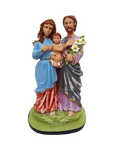 Sagrada Família em Pé Mod.3 Pintada 20 cm