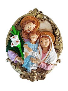 Sagrada Família Medalhão 37x25 cm