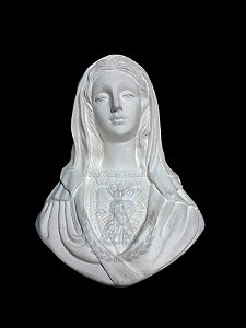 Sagrado Coração Maria Busto Parede 20 cm