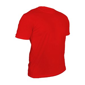 Camiseta Poliéster Anti Pilling Vermelha Masculina