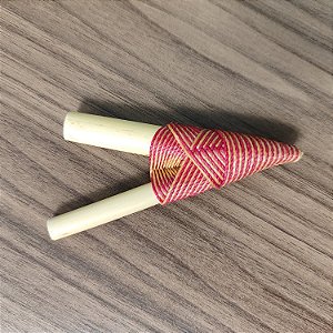 Kuripe Amarelo e Vermelho (Auto aplicador de Rapé)