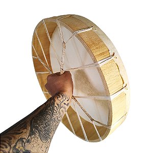 Tambor Lakota 40cm Couro de Cabra
