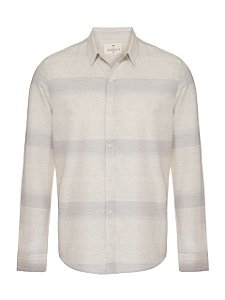 CAMISA ML FIO TINTO LISTRA SUAVE