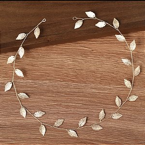 Headband folhas Ouro