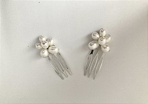 Dupla de Mini Pente Pérolas de Água Doce