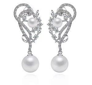 Brincos Zircônias e Pérolas 405