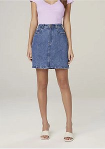 saia jeans midi dzarm