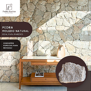 Pedra Moledo Natural, tamanhos variados - ( Preço /m² )