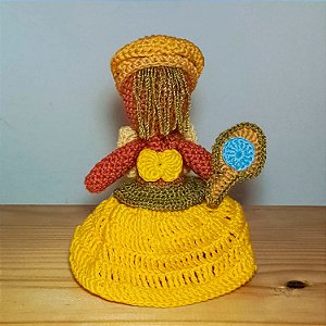 Boneco Orixá Oxum - Feito de Crochê